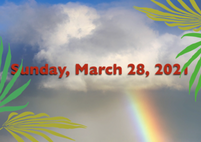 Mar. 28, 2021 – PALM SUNDAY – Wilderness: A Tale of Two Parades