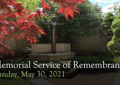 May 30, 2021 – Annual Memorial Service of Remembrance