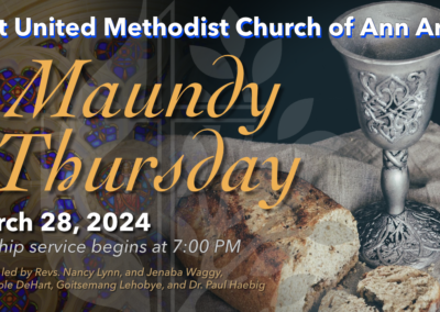 March 28, 2024 – Maundy Thursday